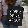 Goldengifts Tas - katoenen tas - designer - My other bags are designer - lange hengsels - boodschappentas - big shopper - stuks 1 - zwart Goldengifts Tas - katoenen tas - designer - My other bags are designer - lange hengsels - boodschappentas - big shopper - stuks 1 - zwart