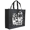 Goldengifts tas - non woven tas - It's wine o'clock - handtas - schoudertas - boodschappentas - big shopper - shopper - tassen - wijn - stuks 1 - cadeau - stuks 1 - zwart Goldengifts tas - non woven tas - It's wine o'clock - handtas - schoudertas - boodschappentas - big shopper - shopper - tassen - wijn - stuks 1 - cadeau - stuks 1 - zwart