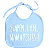 Goldengifts Slabbetjes - slabber - slab - baby - Slapen, eten, mama pesten! - mama - koordjes - stuks 1 - baby blauw Goldengifts Slabbetjes - slabber - slab - baby - Slapen, eten, mama pesten! - mama - koordjes - stuks 1 - baby blauw