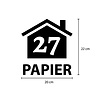 Goldengifts container sticker - 3 delige voordeelset - huisnummer - GFT - REST - PAPIER - 20x22cm - wit of zwart Goldengifts container sticker - 3 delige voordeelset - huisnummer - GFT - REST - PAPIER - 20x22cm - wit of zwart