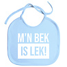 Goldengifts Slabbetjes - slabber - slab - baby - M'n bek is lek! - koordjes - stuks 1 - baby blauw Goldengifts Slabbetjes - slabber - slab - baby - M'n bek is lek! - koordjes - stuks 1 - baby blauw
