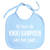 Goldengifts Slabbetjes - slabber - slab - baby - Ik ben de knoei kampioen van het jaar.. - koordjes - stuks 1 - baby blauw Goldengifts Slabbetjes - slabber - slab - baby - Ik ben de knoei kampioen van het jaar.. - koordjes - stuks 1 - baby blauw