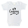 Goldengifts Romper - Coming soon - korte mouwen - wit Goldengifts Romper - Coming soon - korte mouwen - wit