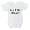 Goldengifts Romper - Hoera ik word grote zus !!! - korte mouwen - baby - baby kleding jongens - baby kleding meisje - rompertjes baby - rompertjes baby met tekst - kraamcadeau meisje - kraamcadeau jongen - zwanger - stuks 1 - wit Goldengifts Romper - Hoera ik word grote zus !!! - korte mouwen - baby - baby kleding jongens - baby kleding meisje - rompertjes baby - rompertjes baby met tekst - kraamcadeau meisje - kraamcadeau jongen - zwanger - stuks 1 - wit