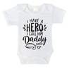 Goldengifts Romper - I have a hero i call him daddy - korte mouwen - wit Goldengifts Romper - I have a hero i call him daddy - korte mouwen - wit