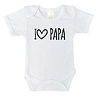 Goldengifts Romper - I love papa - korte mouwen - wit Goldengifts Romper - I love papa - korte mouwen - wit