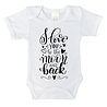 Goldengifts Romper - I love you to the moon and back - korte mouwen - wit Goldengifts Romper - I love you to the moon and back - korte mouwen - wit