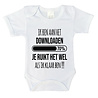 Goldengifts Romper - Ik ben aan het downloaden, je ruikt het wel als ik klaar ben!!! - korte mouwen - wit Goldengifts Romper - Ik ben aan het downloaden, je ruikt het wel als ik klaar ben!!! - korte mouwen - wit