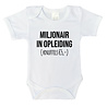 Goldengifts Romper - Miljonair in opleiding (knuffels € 5,-) - korte mouwen - wit Goldengifts Romper - Miljonair in opleiding (knuffels € 5,-) - korte mouwen - wit