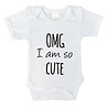 Goldengifts Romper - OMG I am so cute - korte mouwen - wit Goldengifts Romper - OMG I am so cute - korte mouwen - wit