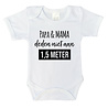 Goldengifts Romper - Papa & mama deden niet aan 1,5 meter - korte mouwen - wit Goldengifts Romper - Papa & mama deden niet aan 1,5 meter - korte mouwen - wit