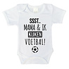 Goldengifts Romper - Ssst.. mama & ik kijken voetbal! - korte mouwen - wit Goldengifts Romper - Ssst.. mama & ik kijken voetbal! - korte mouwen - wit
