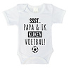 Goldengifts Romper - Ssst.. Papa & ik kijken voetbal! - korte mouwen - wit Goldengifts Romper - Ssst.. Papa & ik kijken voetbal! - korte mouwen - wit