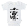 Goldengifts Romper - Welcome to the world little one - korte mouwen - wit Goldengifts Romper - Welcome to the world little one - korte mouwen - wit