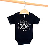 Goldengifts Romper - Merry Xmas! - korte mouwen - zwart Goldengifts Romper - Merry Xmas! - korte mouwen - zwart