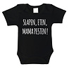 Goldengifts Romper - Slapen, eten, mama pesten! - korte mouwen - zwart Goldengifts Romper - Slapen, eten, mama pesten! - korte mouwen - zwart
