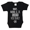 Goldengifts Romper - Ssst.. mama & ik kijken voetbal! - korte mouwen - zwart Goldengifts Romper - Ssst.. mama & ik kijken voetbal! - korte mouwen - zwart