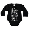 Goldengifts Romper - I love you to the moon and back - lange mouwen - zwart Goldengifts Romper - I love you to the moon and back - lange mouwen - zwart