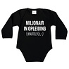 Goldengifts Romper - Miljonair in opleiding (knuffels € 5,-) - lange mouwen - zwart Goldengifts Romper - Miljonair in opleiding (knuffels € 5,-) - lange mouwen - zwart