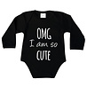 Goldengifts Romper - OMG I am so cute - lange mouwen - zwart Goldengifts Romper - OMG I am so cute - lange mouwen - zwart