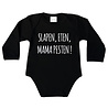Goldengifts Romper - Slapen, eten, mama pesten! - lange mouwen - zwart Goldengifts Romper - Slapen, eten, mama pesten! - lange mouwen - zwart