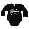Goldengifts Romper - Today i'm grandma's problem - lange mouwen - zwart Goldengifts Romper - Today i'm grandma's problem - lange mouwen - zwart