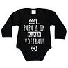 Goldengifts Romper - Ssst.. Papa & ik kijken voetbal! - lange mouwen - zwart Goldengifts Romper - Ssst.. Papa & ik kijken voetbal! - lange mouwen - zwart