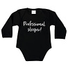 Goldengifts Romper - Professional sleeper! - lange mouwen - zwart Goldengifts Romper - Professional sleeper! - lange mouwen - zwart