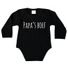 Goldengifts Romper - Papa's boef - lange mouwen - zwart Goldengifts Romper - Papa's boef - lange mouwen - zwart