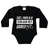 Goldengifts Romper - Ssst.. papa & ik zijn aan het gamen - lange mouwen - zwart Goldengifts Romper - Ssst.. papa & ik zijn aan het gamen - lange mouwen - zwart