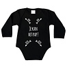 Goldengifts Romper - Je kan het pap! - lange mouwen - zwart Goldengifts Romper - Je kan het pap! - lange mouwen - zwart
