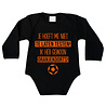 Goldengifts Romper - Je hoeft met niet te laten testen! Ik heb gewoon oranje koorts! - lange mouwen - zwart Goldengifts Romper - Je hoeft met niet te laten testen! Ik heb gewoon oranje koorts! - lange mouwen - zwart