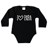 Goldengifts Romper - I love papa - lange mouwen - zwart Goldengifts Romper - I love papa - lange mouwen - zwart