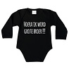 Goldengifts Romper - Hoera ik word grote broer!!! - lange mouwen - zwart Goldengifts Romper - Hoera ik word grote broer!!! - lange mouwen - zwart