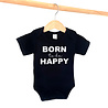 Goldengifts Romper - Born to be happy - korte mouwen - zwart Goldengifts Romper - Born to be happy - korte mouwen - zwart