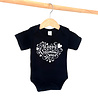 Goldengifts Romper - Happy valentine's day - korte mouwen - zwart Goldengifts Romper - Happy valentine's day - korte mouwen - zwart