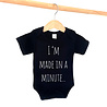 Goldengifts Romper - I'm made in a minute - korte mouwen - zwart Goldengifts Romper - I'm made in a minute - korte mouwen - zwart