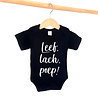 Goldengifts Romper - Leef, lach, poep! - korte mouwen - zwart Goldengifts Romper - Leef, lach, poep! - korte mouwen - zwart