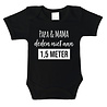 Goldengifts Romper - Papa & mama deden niet aan 1,5 meter - korte mouwen - zwart Goldengifts Romper - Papa & mama deden niet aan 1,5 meter - korte mouwen - zwart
