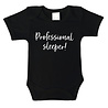 Goldengifts Romper - Professional sleeper! - korte mouwen - zwart Goldengifts Romper - Professional sleeper! - korte mouwen - zwart