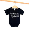 Goldengifts Romper - Quarantine baby - korte mouwen - zwart Goldengifts Romper - Quarantine baby - korte mouwen - zwart