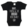 Goldengifts Romper - Ssst.. Papa & ik kijken voetbal! - korte mouwen - zwart Goldengifts Romper - Ssst.. Papa & ik kijken voetbal! - korte mouwen - zwart