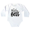 Goldengifts Romper - Baby boss - lange mouwen - wit Goldengifts Romper - Baby boss - lange mouwen - wit