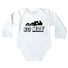 Goldengifts Romper - Go max ! - lange mouwen - wit Goldengifts Romper - Go max ! - lange mouwen - wit