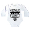 Goldengifts Romper - Groot geluk zit in een klein rompertje - lange mouwen - wit Goldengifts Romper - Groot geluk zit in een klein rompertje - lange mouwen - wit
