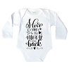 Goldengifts Romper - I love you to the moon and back - lange mouwen - wit Goldengifts Romper - I love you to the moon and back - lange mouwen - wit