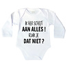 Goldengifts Romper - Ik heb schijt aan alles ruik je dat niet? - lange mouwen - wit Goldengifts Romper - Ik heb schijt aan alles ruik je dat niet? - lange mouwen - wit