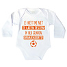 Goldengifts Romper - Je hoeft met niet te laten testen! Ik heb gewoon oranje koorts! - lange mouwen - wit Goldengifts Romper - Je hoeft met niet te laten testen! Ik heb gewoon oranje koorts! - lange mouwen - wit