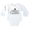 Goldengifts Romper - Merry Christmas! - lange mouwen - wit Goldengifts Romper - Merry Christmas! - lange mouwen - wit