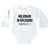 Goldengifts Romper - Miljonair in opleiding (knuffels € 5,-) - lange mouwen - wit Goldengifts Romper - Miljonair in opleiding (knuffels € 5,-) - lange mouwen - wit